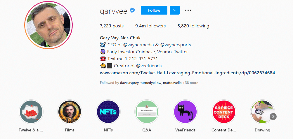 @garyvee - Instagram marketers