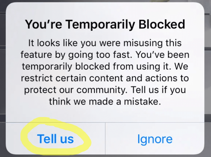 Instagram-Block