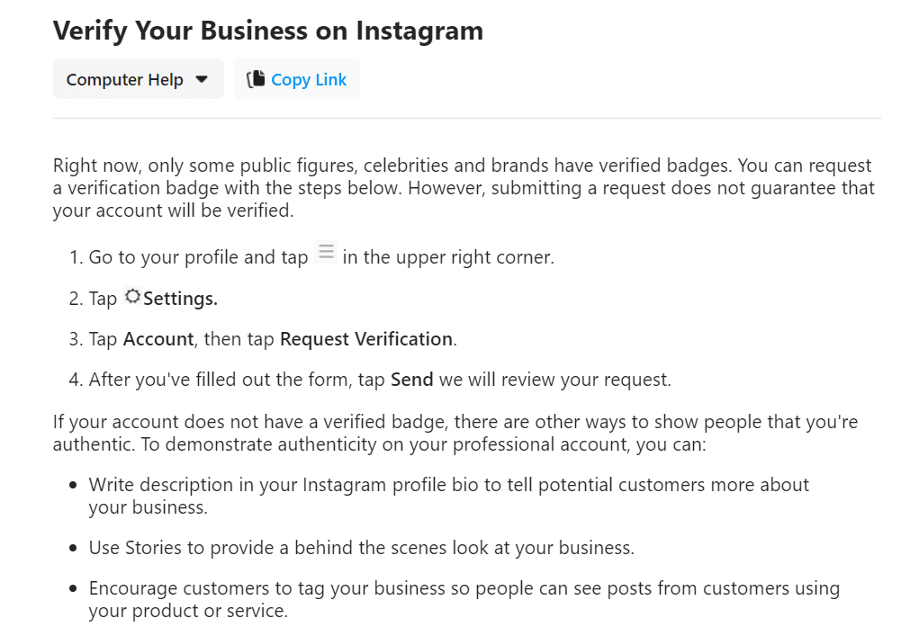 How to Get your Instagram Business Account Verified in 2021?