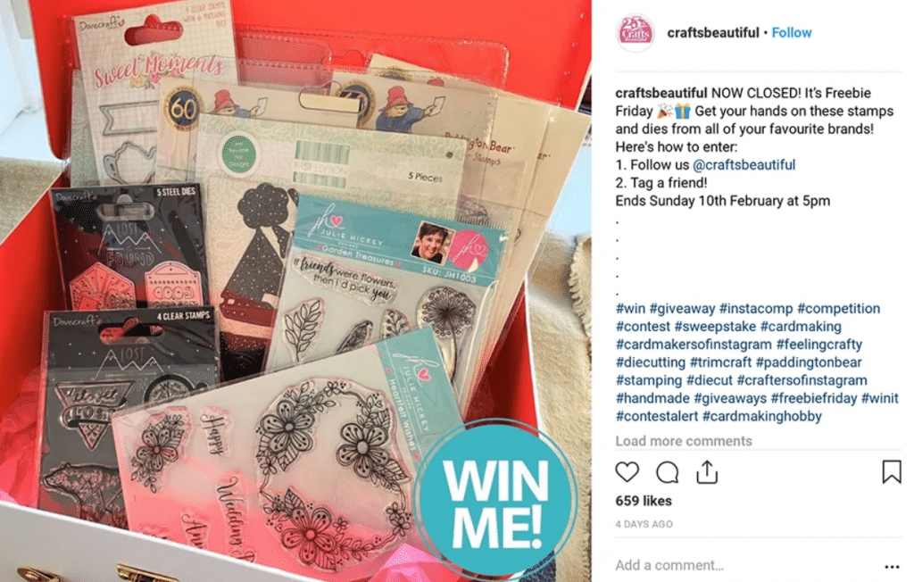 @craftsbeautiful Instagram giveaway