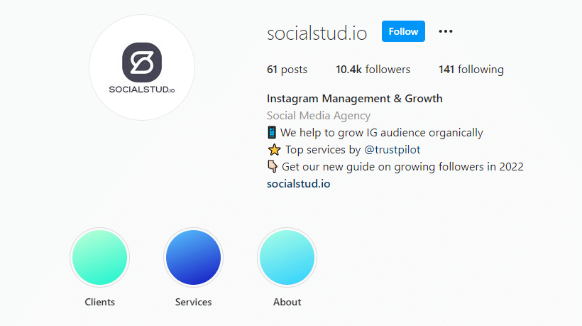 Instagram story highlights