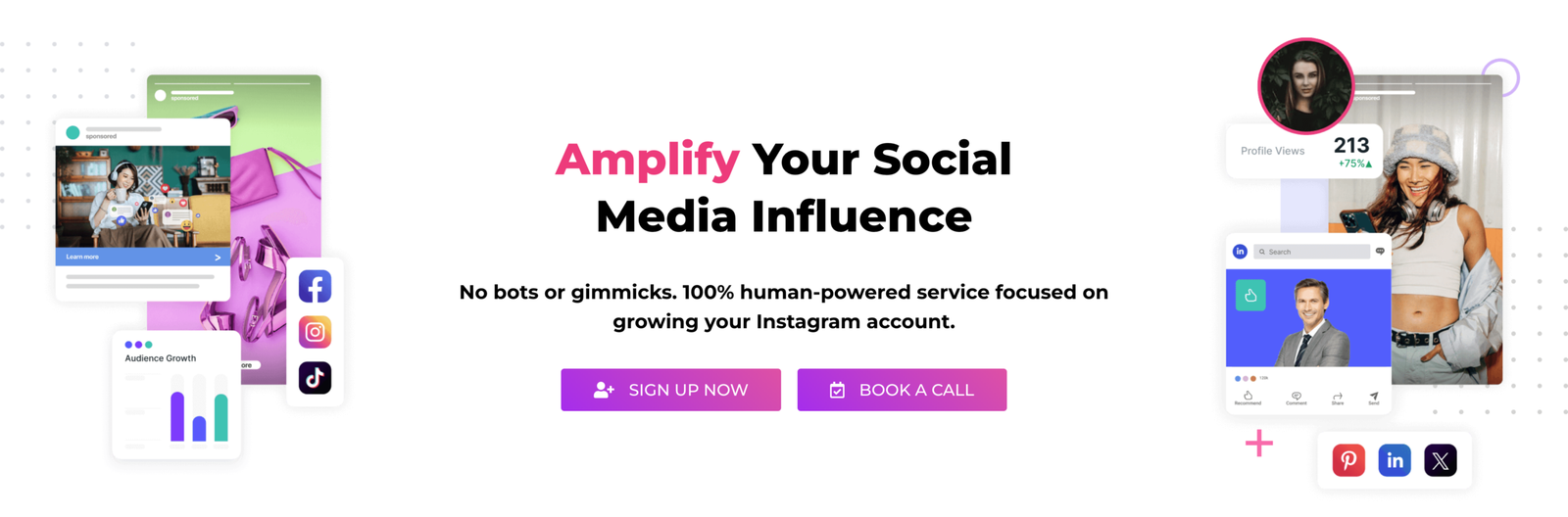 Ampfluence homepage