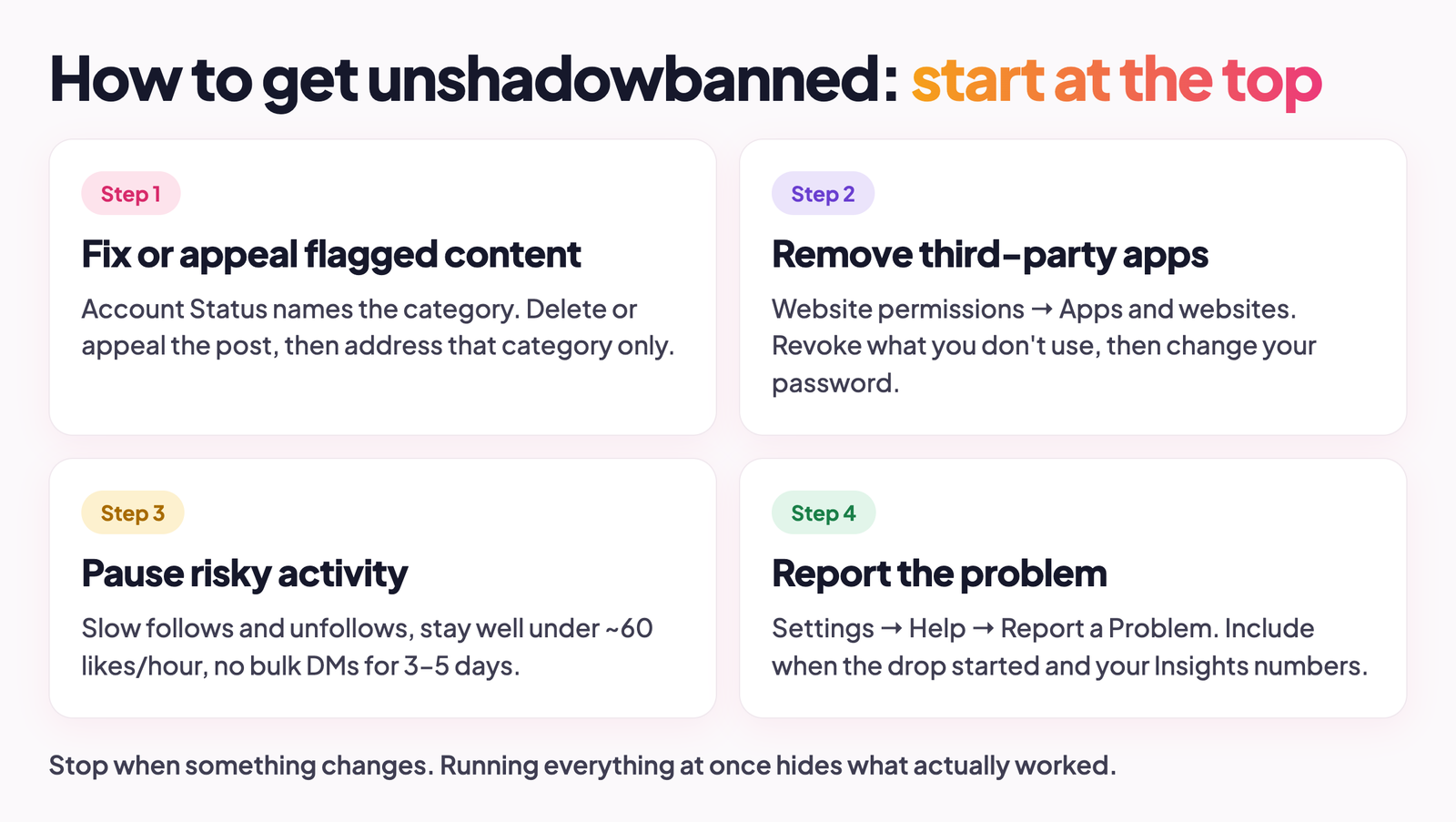 How to get unshadowbanned on Instagram – 4 steps to fix a shadow ban on Instagram