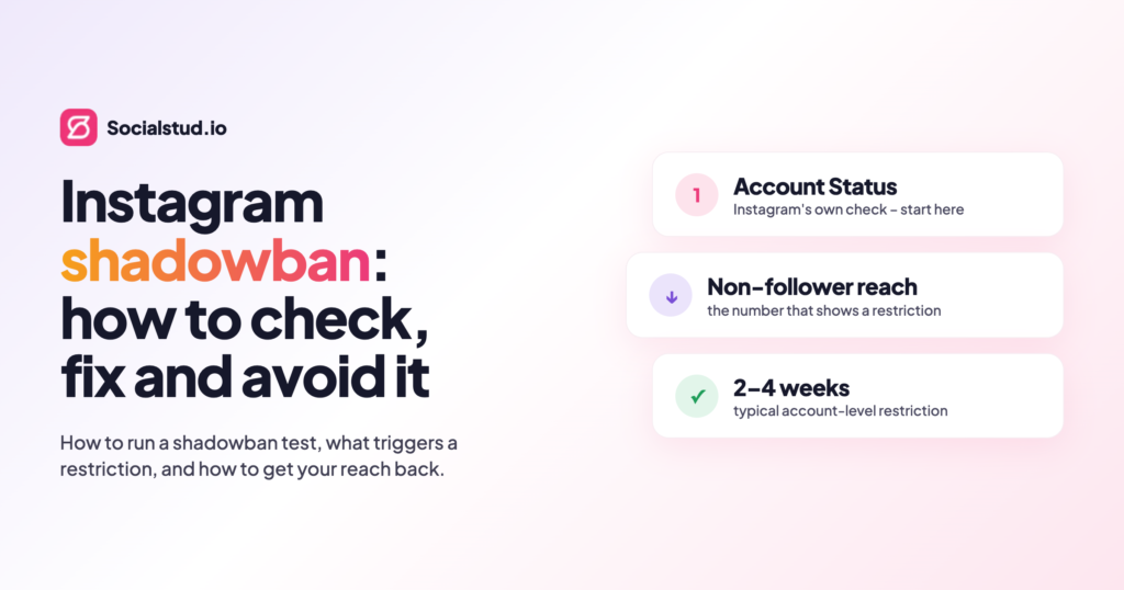 nstagram shadowban: how to check, fix and avoid being shadow banned on Instagram